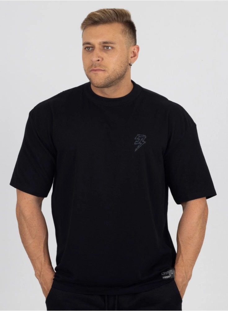 Camiseta Oversized Preta Arame Farpado (P)