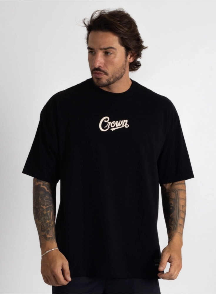 Camiseta Oversized Preta OldStyle-M