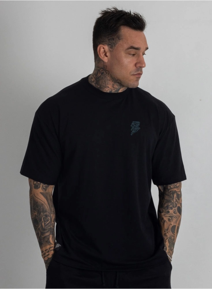 Camiseta Oversized Skull Preta (M)