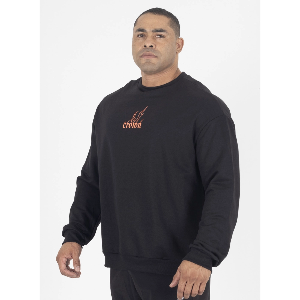 Moletom Oversized Crown Training Fire (G)