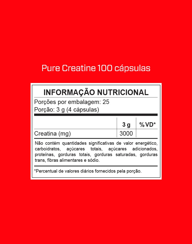 Creatina 3VS – 100 Cápsulas