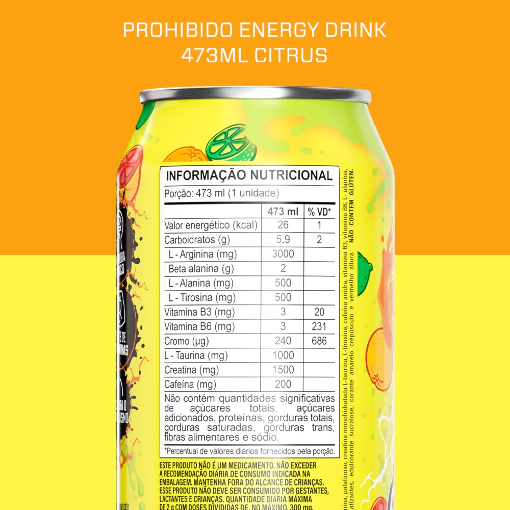 PRÉ-TREINO Drink | Prohibido Fuel CITRUS (473ml)