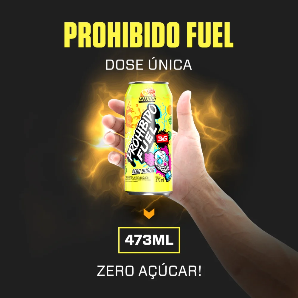 PRÉ-TREINO Drink | Prohibido Fuel CITRUS (473ml)
