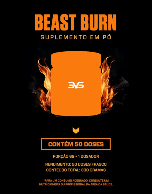 PRÉ-TREINO BEAST BURN – 300G – 50 DOSES