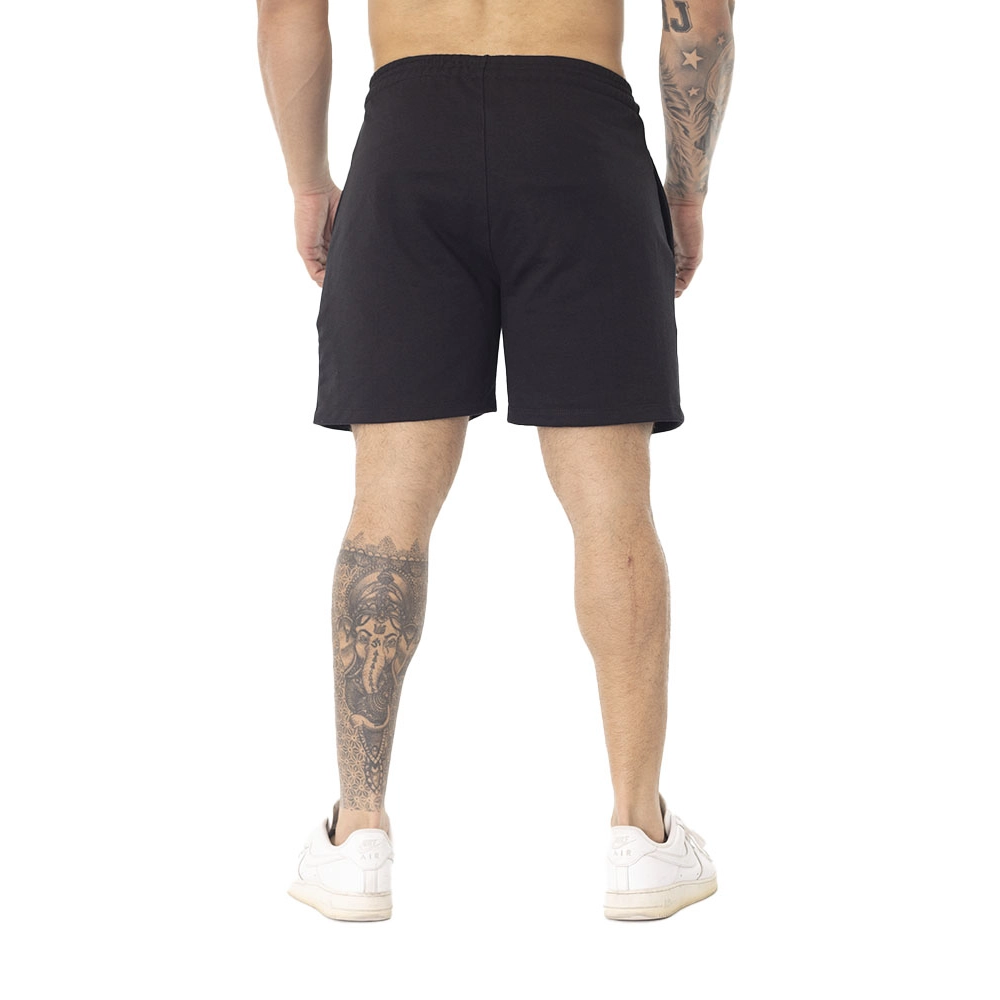 Bermuda Crown Moletom Curta Dark Bordada Preto (M)