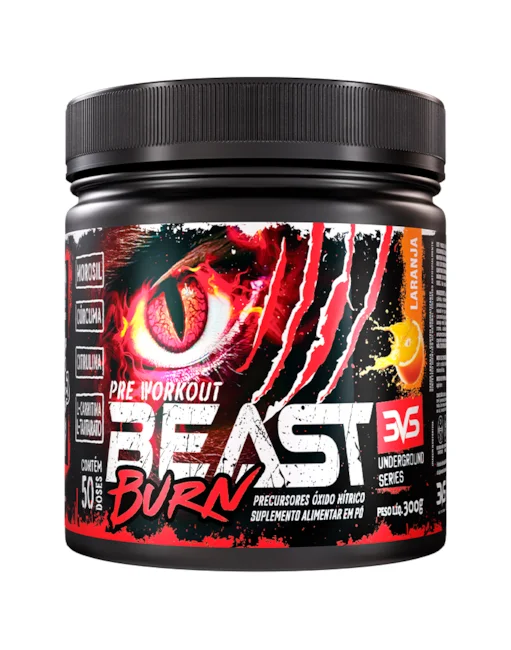 PRÉ-TREINO BEAST BURN – 300G – 50 DOSES