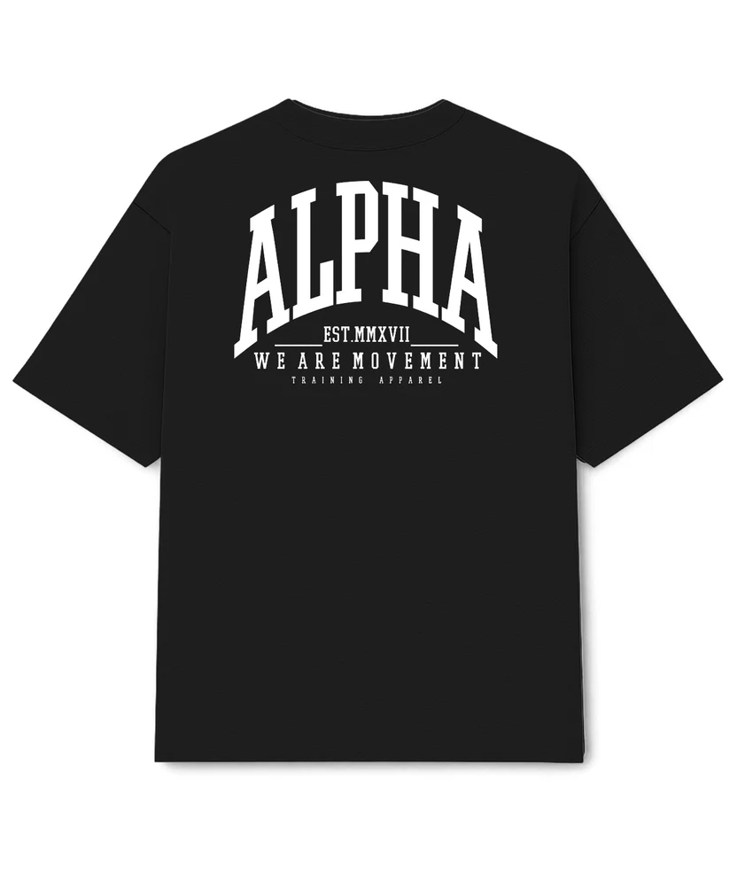 Camiseta Oversized Heavy – Preto- M