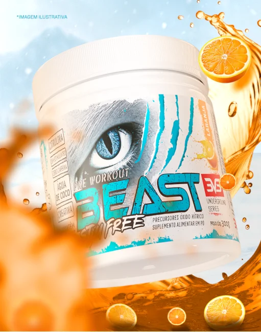 PRÉ-TREINO BEAST STIM FREE – Sem Estimulantes – 300g