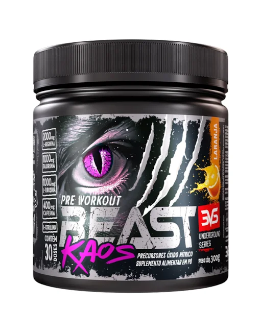 PRÉ-TREINO BEAST KAOS – 400MG – 300G