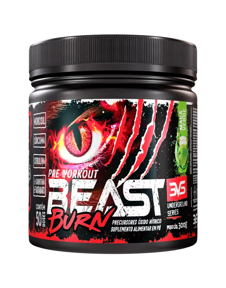 PRÉ-TREINO BEAST BURN – 300G – 50 DOSES