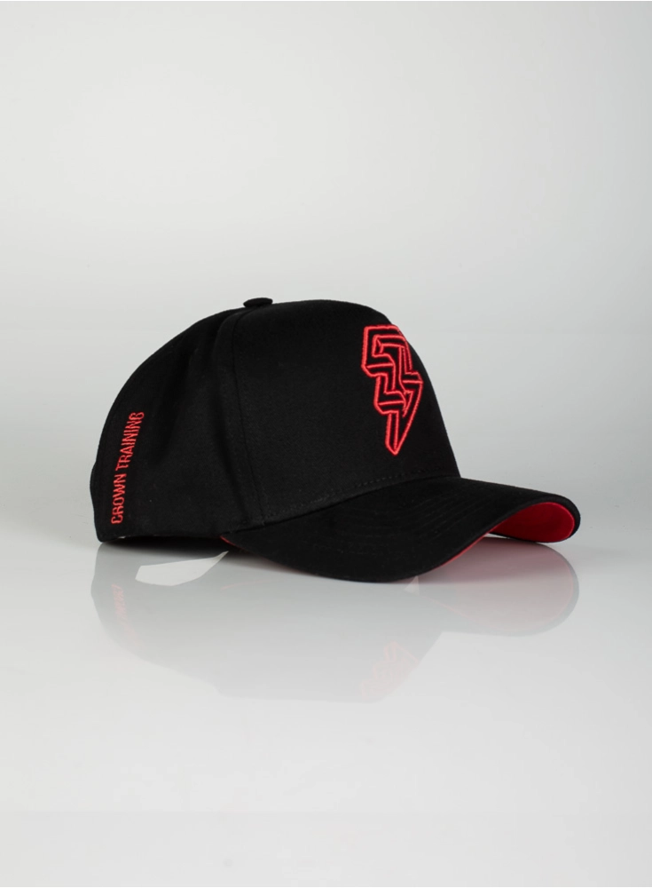 Boné Crown Training Preto e Vermelho