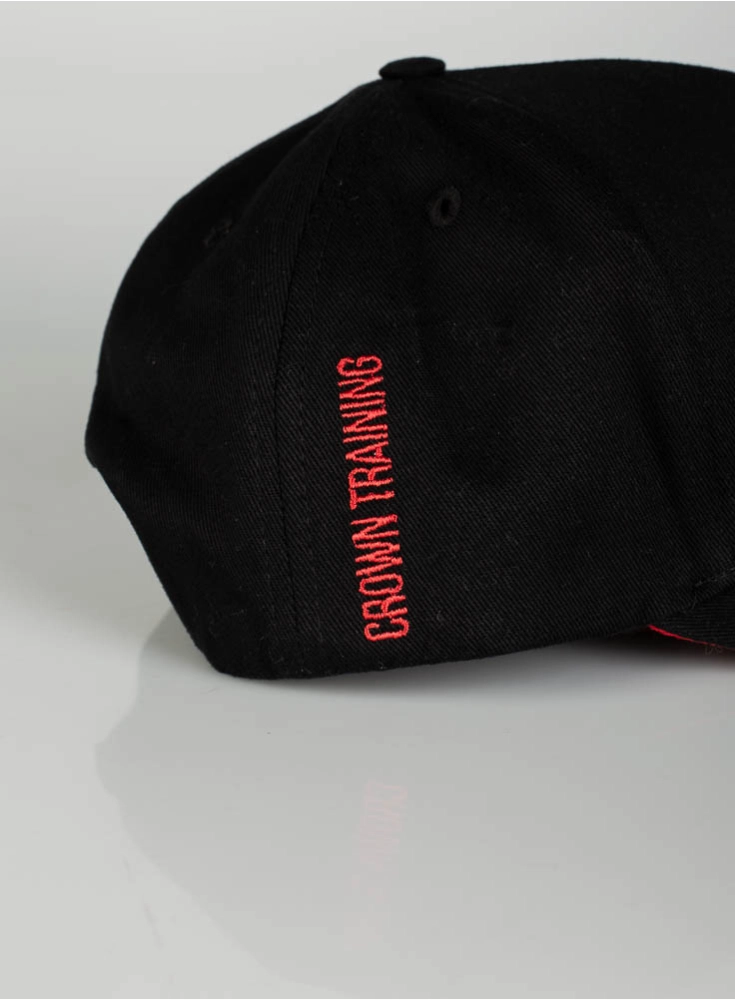 Boné Crown Training Preto e Vermelho