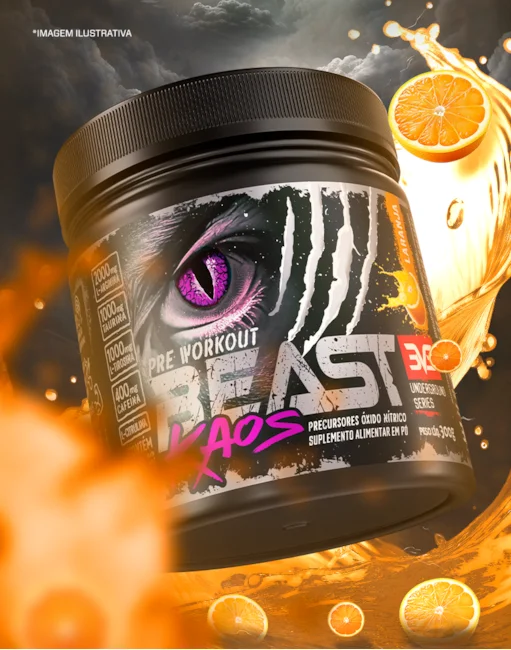 PRÉ-TREINO BEAST KAOS – 400MG – 300G