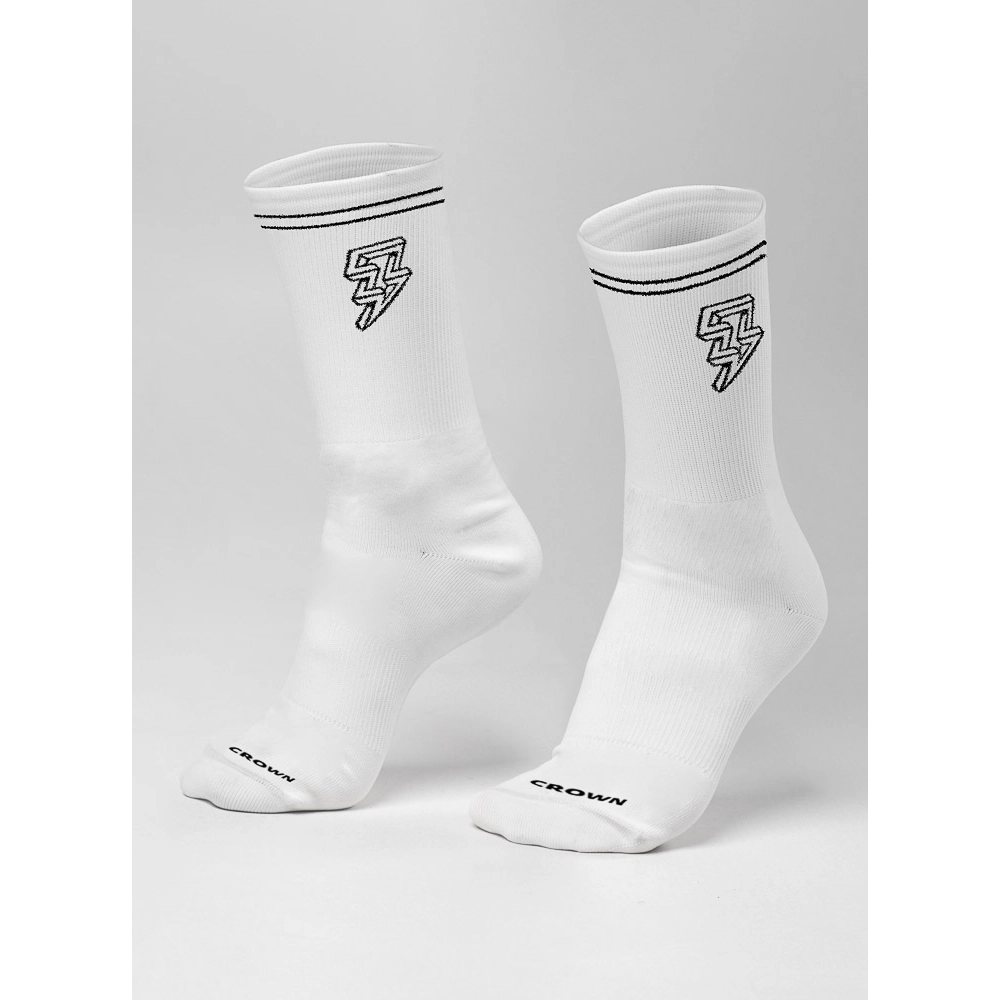 Meia Cano Alto Crown Training Branca (Tam. Único)