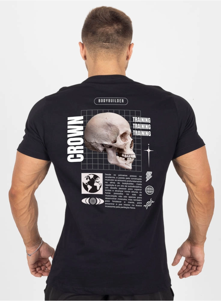 Camiseta Crown Training BoneRage Preta (M)