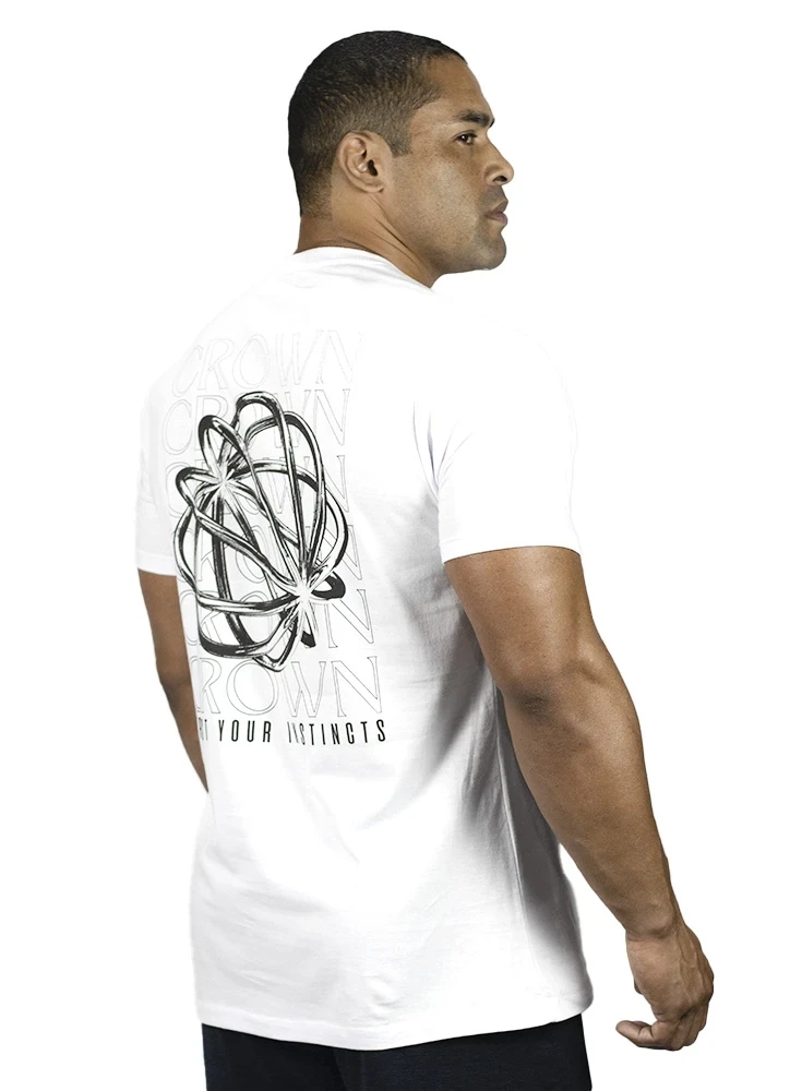Camiseta Crown Training Strong Branca (M)