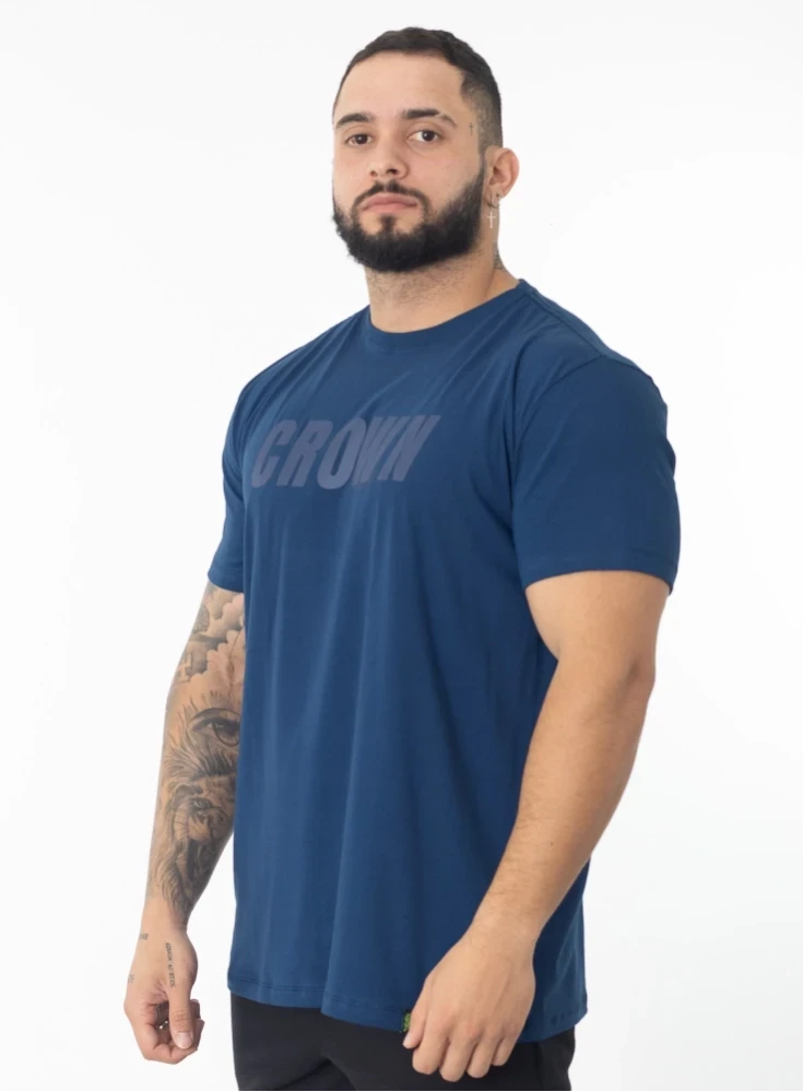 Camiseta Crown Training Performance Azul Marinho (G)