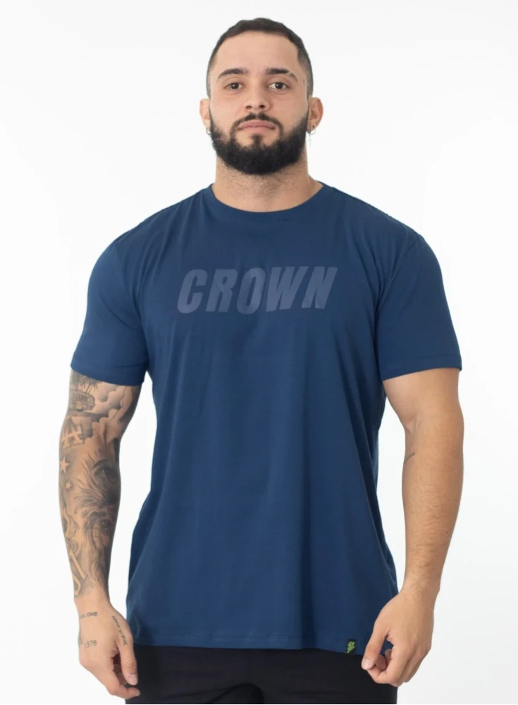 Camiseta Crown Training Performance Azul Marinho (G)
