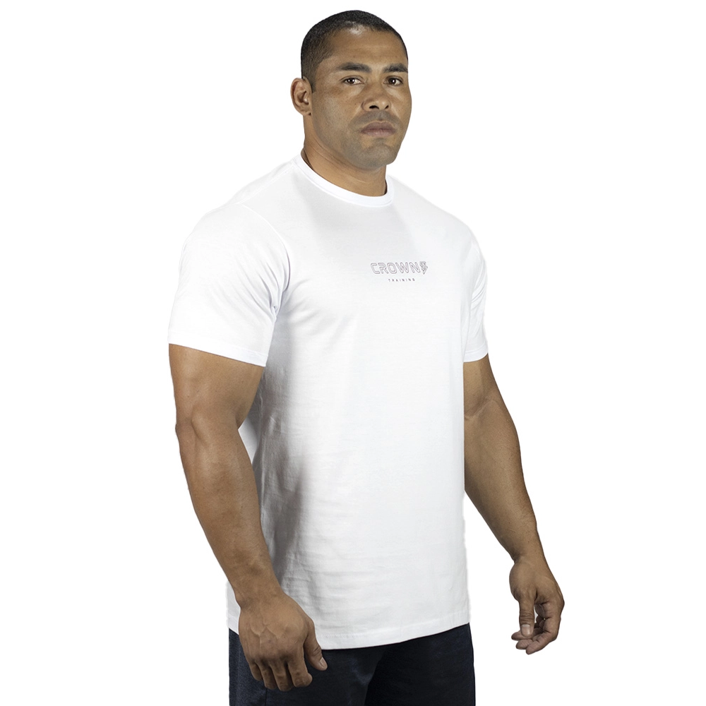 Camiseta Crown Training Strong Branca (M)